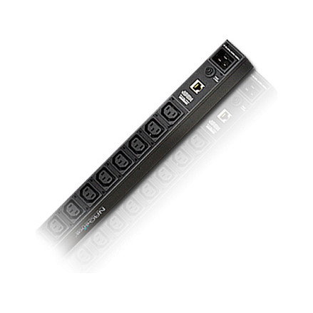 ATEN PE1216G Regleta PDU IP Ready 16 Puertos, 16A/20A, Monitorización, 16x C13 + C20, Metal Negro, 3 m Cable