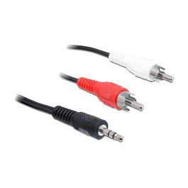 DeLOCK 84942 Cable de audio 3,5 mm a 2 x RCA de 3 m