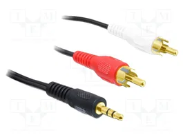 DeLOCK Cable de Audio 3,5 mm a 2 x RCA 3 m