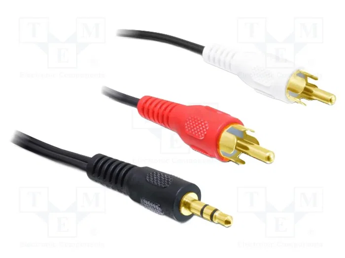 DeLOCK Cable de Audio 3,5 mm a 2 x RCA 3 m DeLOCK Cable de Audio 3,5 mm a 2 x RCA 3 m