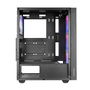 Mars Gaming MC-Air ATX Caja PC Gaming Mid-Tower con Ventana de Cristal Templado, 4 Ventiladores RGB, Gestión de Cables, Compatible con Placa Base ATX/Micro-ATX/Mini-ITX