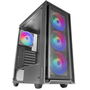 Mars Gaming MC-Air ATX Caja PC Gaming Mid-Tower con Ventana de Cristal Templado, 4 Ventiladores RGB, Gestión de Cables, Compatible con Placa Base ATX/Micro-ATX/Mini-ITX