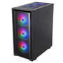 Mars Gaming MC-Air ATX Caja PC Gaming Mid-Tower con Ventana de Cristal Templado, 4 Ventiladores RGB, Gestión de Cables, Compatible con Placa Base ATX/Micro-ATX/Mini-ITX