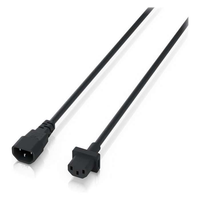 Ubiquiti UACC-Cable-C13-C14 Cable de Alimentación IEC, 1.8m, C13 a C14, 250V 10A, Negro