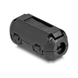 DeLOCK 80943 Núcleo de ferrita para cables redondos 3,5 mm, 2 piezas, negro