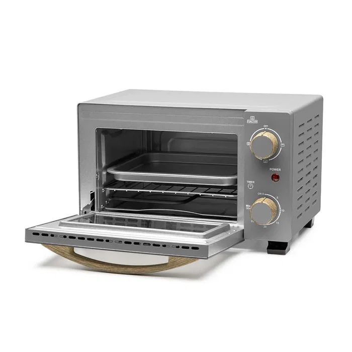 Orbegozo HO 995 Horno Tostador 10 L, 800 W, Parrilla, Selector Calor Superior/Inferior, Puerta Doble Cristal, Temporizador 30 Min, 2 Barras Calefactoras, Gris Orbegozo HO 995 Horno Tostador 10 L, 800 W, Parrilla, Selector Calor Superior/Inferior, Puerta Doble Cristal, Temporizador 30 Min, 2 Barras Calefactoras, Gris