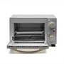 Orbegozo HO 995 Horno Tostador 10 L, 800 W, Parrilla, Selector Calor Superior/Inferior, Puerta Doble Cristal, Temporizador 30 Min, 2 Barras Calefactoras, Gris