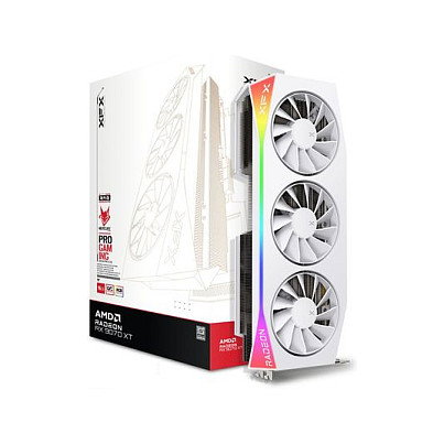 XFX Mercury Radeon RX 9070 XT OC Gaming Edition 16GB GDDR6 Blanco