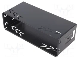 4CARMEDIA Semi-bastidor de montaje de radio 1 DIN para Alpine, Negro