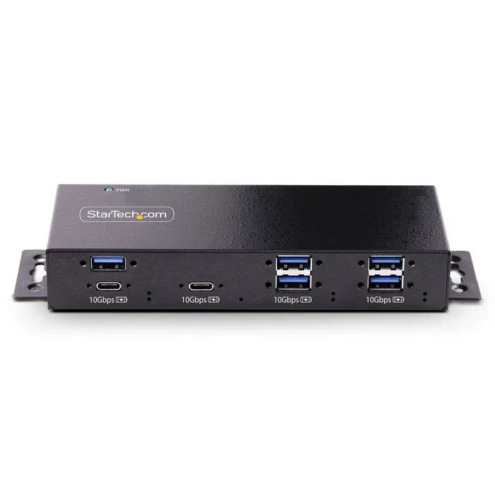 StarTech.com Hub USB Industrial HB31C5A2CME de 7 Puertos (5x USB-A y 2x USB-C) 10 Gbps Negro StarTech.com Hub USB Industrial HB31C5A2CME de 7 Puertos (5x USB-A y 2x USB-C) 10 Gbps Negro