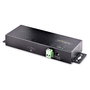 StarTech.com Hub Industrial USB 3.2 Gen 2 de 7 Puertos (5x USB-A + 2x USB-C) 10Gbps con Alimentacion y Montaje DIN | Negro