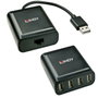 Lindy Extensor USB 2.0 Cat.6 de 4 Puertos hasta 60m Negro