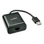Lindy Extensor USB 2.0 Cat.6 de 4 Puertos hasta 60m Negro