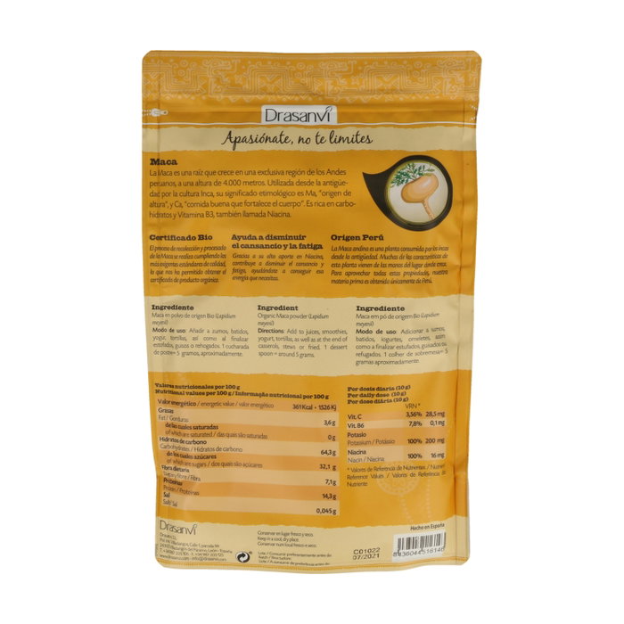 Drasanvi Maca Bio 225 g