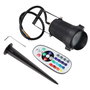 Foco LED con Pincho Jardín 5W RGBW Negro con Mando a Distancia