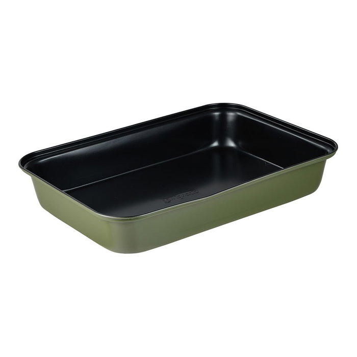 San Ignacio Bandeja para Horno Rectangular Experto Acero al Carbón Antiadherente Verde Oliva 34 x 23.7 x 6 cm San Ignacio Bandeja para Horno Rectangular Experto Acero al Carbón Antiadherente Verde Oliva 34 x 23.7 x 6 cm