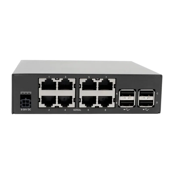 Eaton Tripp Lite B093-008-2E4U-M Servidor de Consola / Conmutador KVM para Rack con 4 Puertos USB y 10 Puertos Ethernet LAN (RJ-45), Autenticación RADIUS LDAP, 100-240V