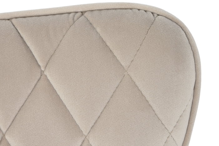 DKD Home Decor Silla de Poliéster y Metal Crema y Plateado