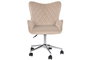 DKD Home Decor Silla de Poliéster y Metal Crema y Plateado