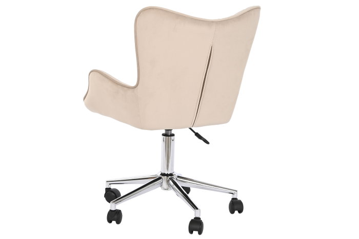 DKD Home Decor Silla de Poliéster y Metal Crema y Plateado