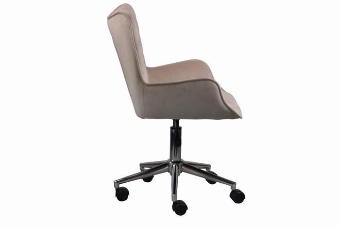DKD Home Decor Silla de Poliéster y Metal Crema y Plateado