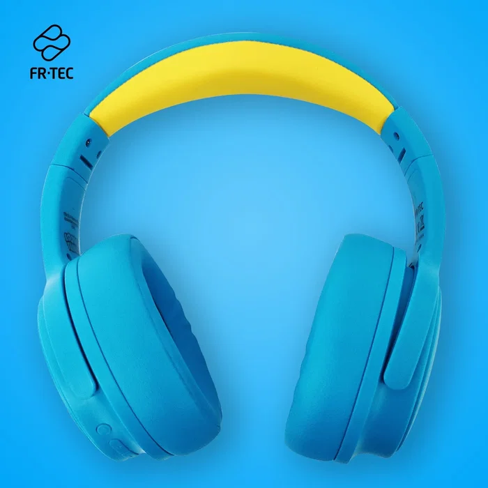 Blade Gaming LT2001 Auriculares Gaming para Niños Bluetooth y Cable con Limitación de 85dB, Micrófono Integrado y Diadema Ajustable con Diseño Looney Tunes (Azul)