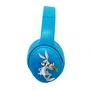 Blade Gaming LT2001 Auriculares Gaming para Niños Bluetooth y Cable con Limitación de 85dB, Micrófono Integrado y Diadema Ajustable con Diseño Looney Tunes (Azul)