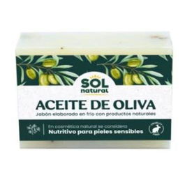 SOLNATURAL Jabon En Pastilla De Aceite De Oliva 100Gr Para Pieles Sensibles