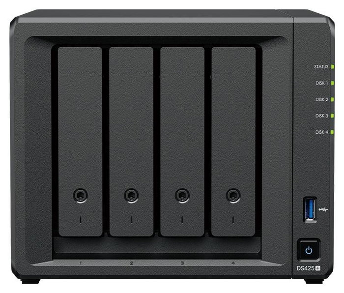 Synology DiskStation DS425+ NAS de 4 bahías, 2 GB RAM Synology DiskStation DS425+ NAS de 4 bahías, 2 GB RAM