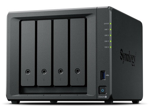 Synology DiskStation DS425+ NAS de 4 bahías, 2 GB RAM Synology DiskStation DS425+ NAS de 4 bahías, 2 GB RAM
