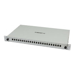 Synergy21 Panel de parcheo para 24xLC-Duplex, 19/1HE, sin acopladores LC, Gris claro