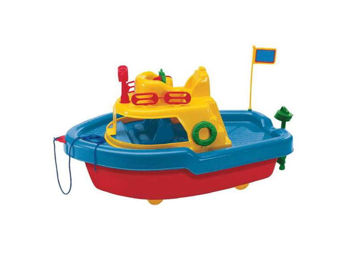 AVC Barco de arrastre en red, Juguete de plástico, 50x27.50x24.50 cm, para niños +10 meses AVC Barco de arrastre en red, Juguete de plástico, 50x27.50x24.50 cm, para niños +10 meses