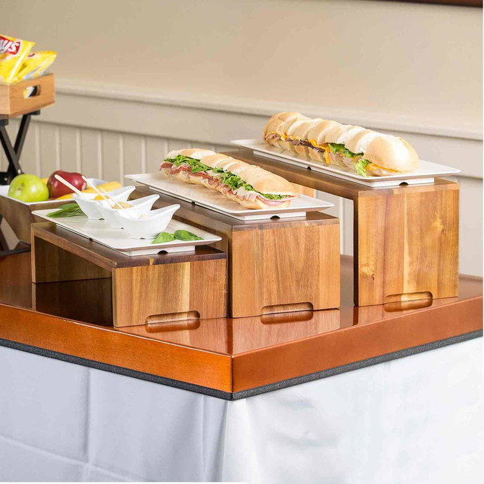 TABLECRAFT - RACA300 - SET de 3 ELEVADORES EN CASCADA - Madera