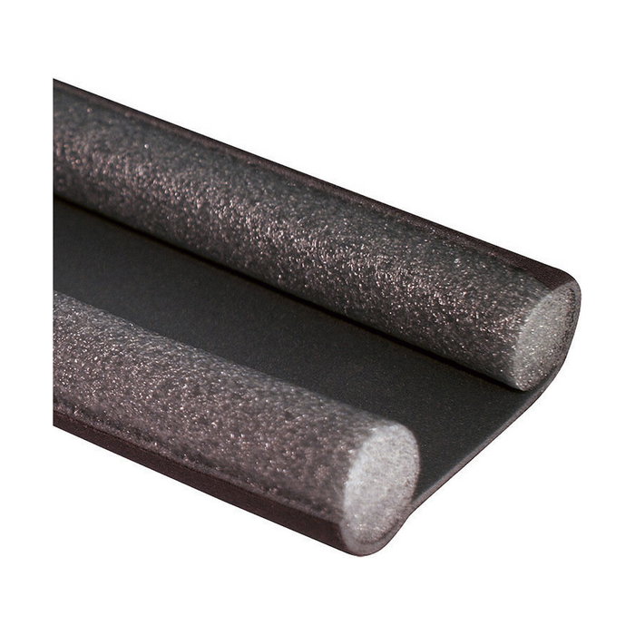 Geko Burlete doble cara para bajo puerta marrón 25 mm x 95 cm