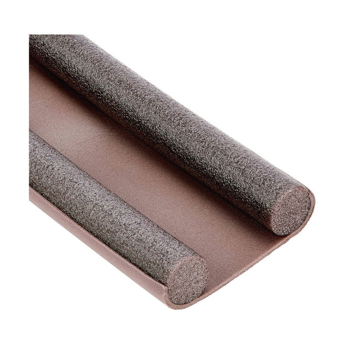 Geko Burlete doble cara para bajo puerta marrón 25 mm x 95 cm