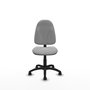 Silla de oficina Algarra con mecanismo Contacto permanente básico tapizada con Tela color Gris claro. Equipada con Base poliamida negra, Sin brazos y Ruedas autofrenantes
