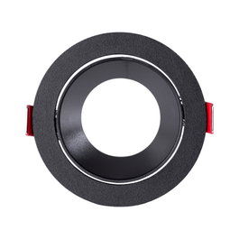 LUM Downlight Circular GU10 Sin Bombilla Negro Aro Empotrado LED [LUM-YC396A16]