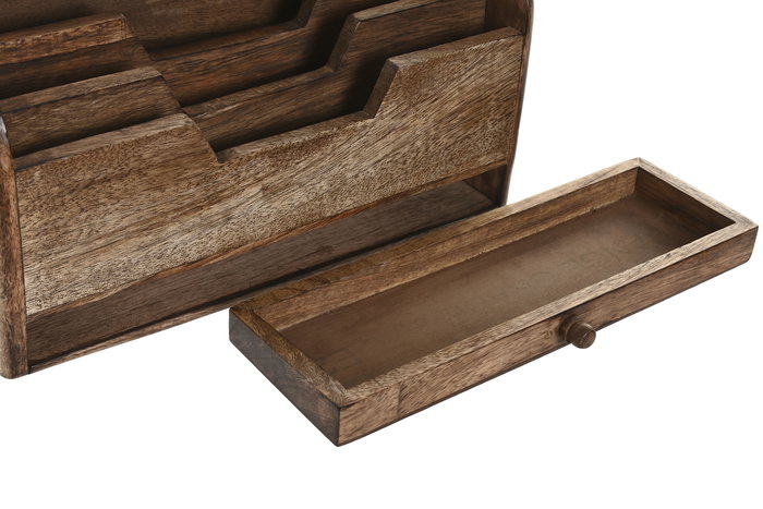 DKD Home Decor Organizador Softedges Marron 11 x 17 x 30 cm