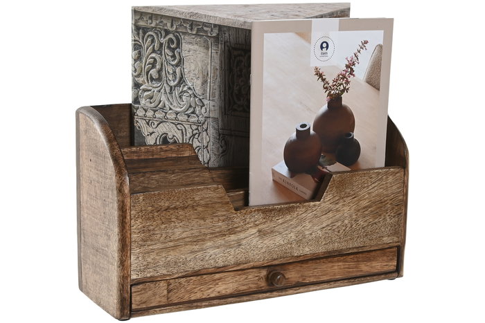 DKD Home Decor Organizador Softedges Marron 11 x 17 x 30 cm