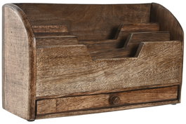 DKD Home Decor Organizador Softedges Marron 11 x 17 x 30 cm