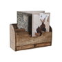 DKD Home Decor Organizador de Mango 30x11x17 Redondeado Natural