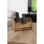 DKD Home Decor Organizador de Mango 30x11x17 Redondeado Natural