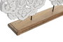 DKD Home Decor Decoración de Estrella en MDF y Metal Blanco 51x9x44 cm