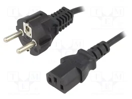 ESPE Cable de alimentación H03VV-F 1,5m 3x0,75mm2 CEE 7/7 a IEC C13