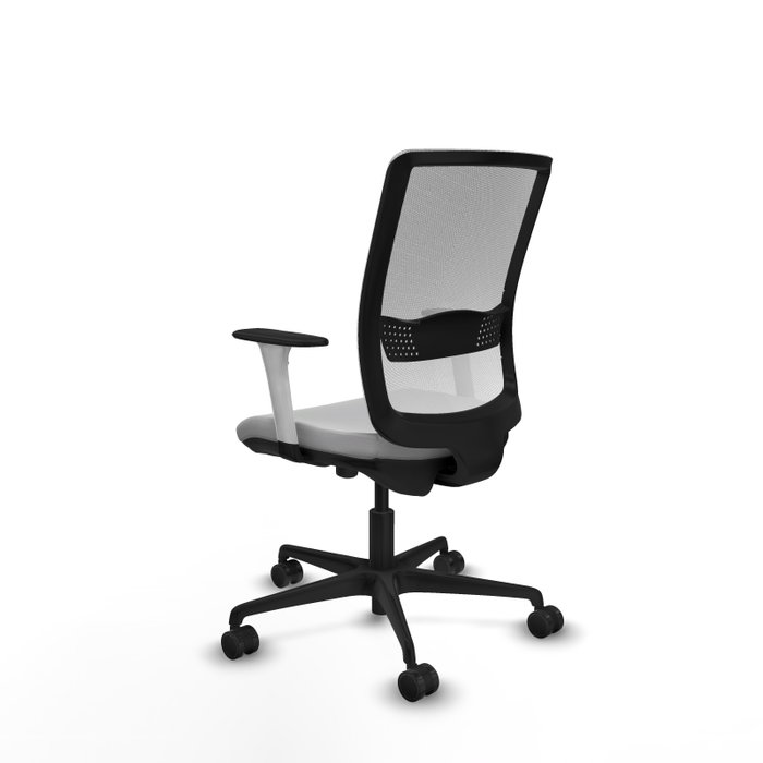 PIQUERAS Y CRESPO Silla de oficina Haches Gris claro y Blanco