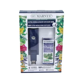 MARNYS Pack Usb Ultra Nebulizador + Synergy Purify 30ml | Difusor de aceites esenciales con purificador