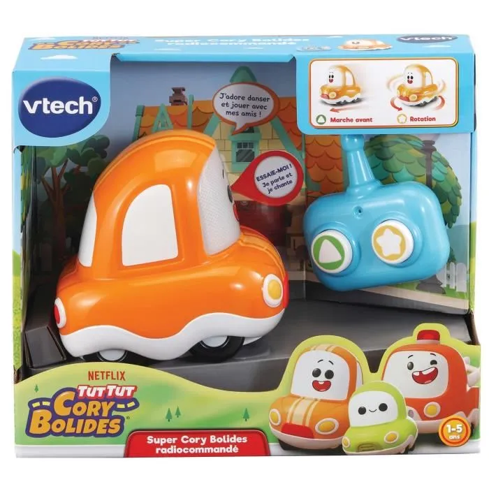 VTECH Tut Tut Cory Bolides Radiocontrolado Super Cory Bolides Juguete Idioma Francés