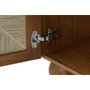 DKD Home Decor Mesita de Noche Acacia y Ratán Trenzado