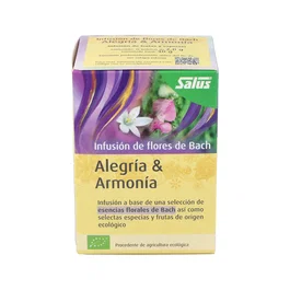 SALUS Infusión Flores Bach Alegría Y Armonía 15 Sobres, Té de Hierbas para el Bienestar Emocional y el Equilibrio