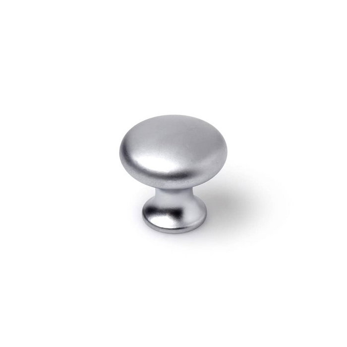 Rei Pomo para mueble modelo 760, zamak, cromo mate, ø25 mm, 4 uds Rei Pomo para mueble modelo 760, zamak, cromo mate, ø25 mm, 4 uds